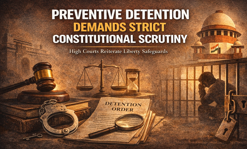 Preventive Detention Demands Strict Constitutional Scrutiny - Cover Image
